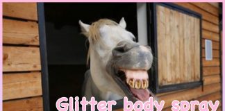 Glitter body spray - Recenzija